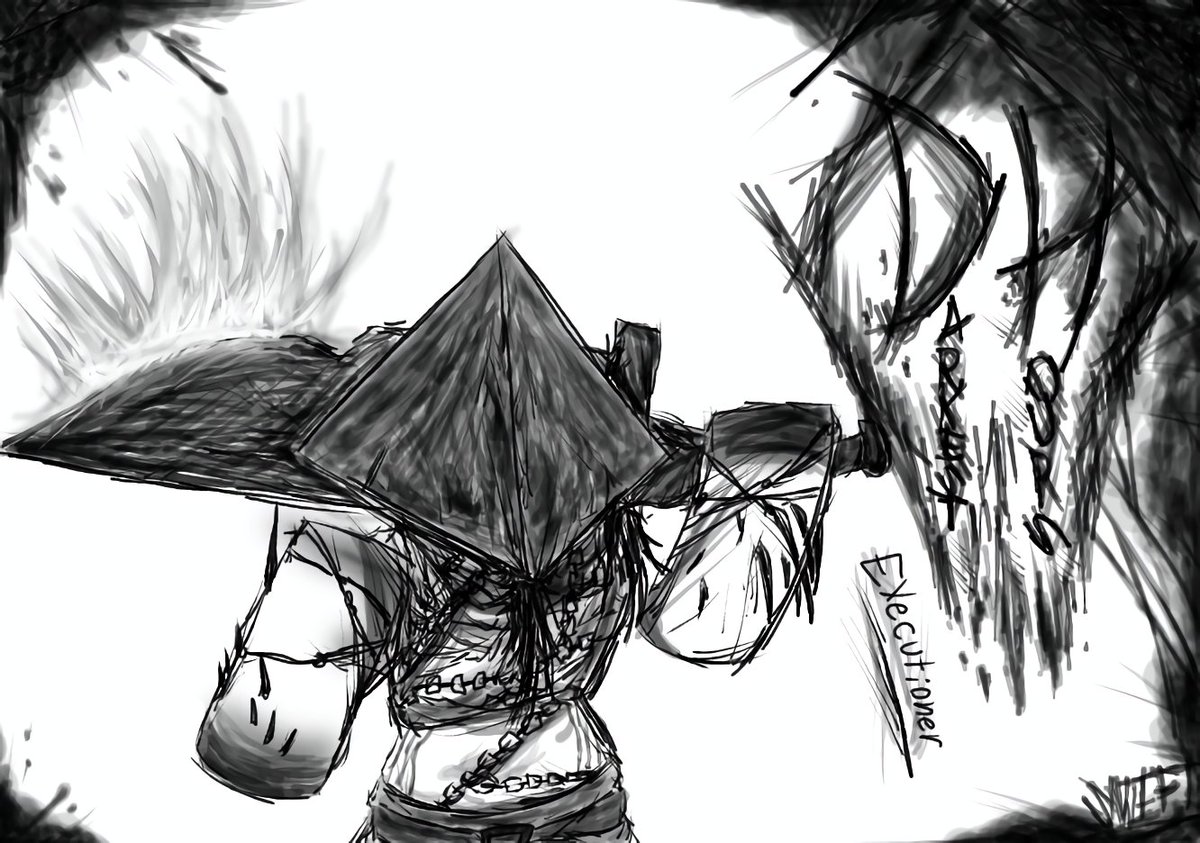 SwiftTheMoth's tweet photo. Drawing every darkest hours entity.
#13: Executioner

#darkesthours #roblox #art https://t.co/MaFUIIAfPY