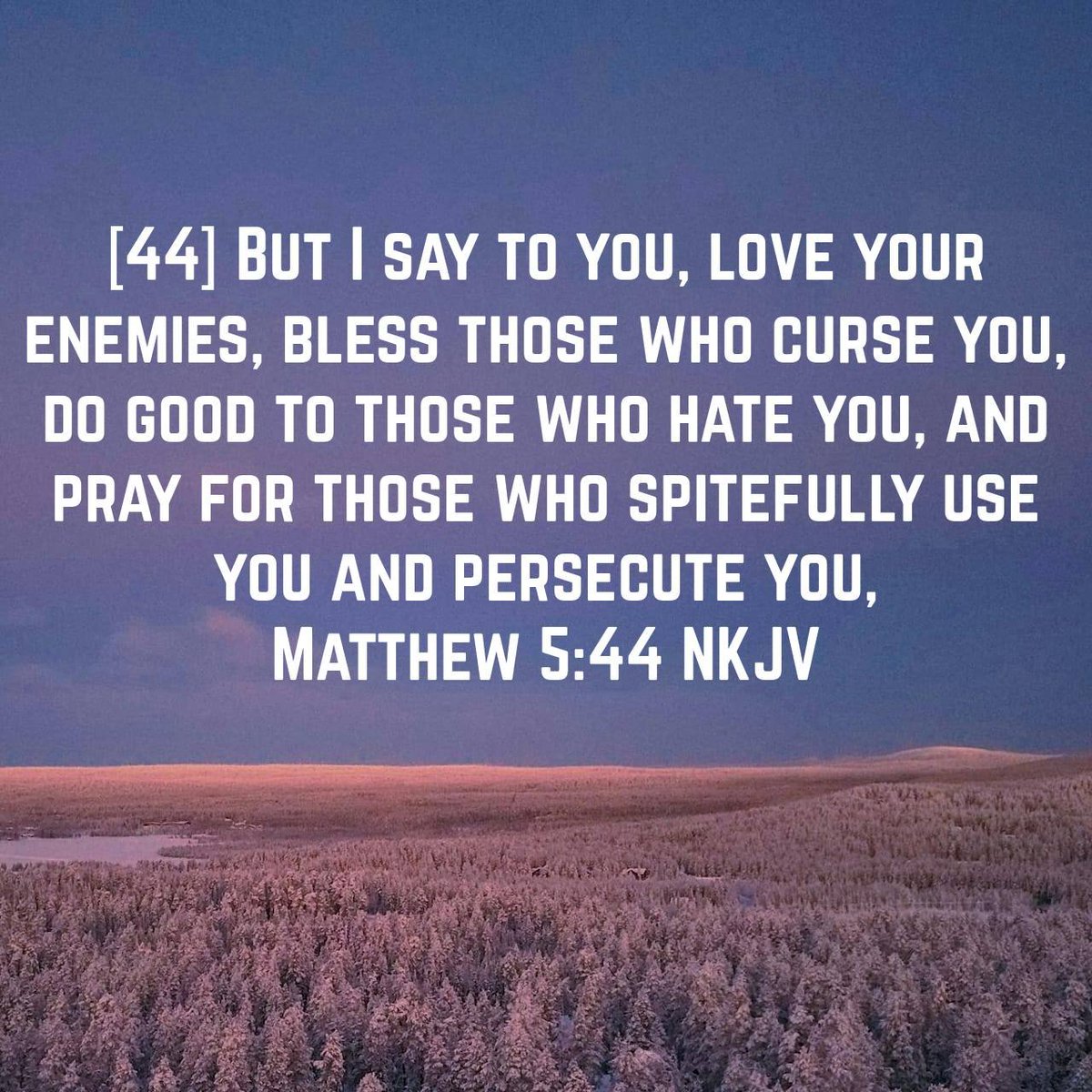 LEGOladz's tweet photo. Matthew 5:44 NKJV
[44] But I say to you, love your enemies, bless those who curse you, do good to those who hate you, and pray for those who spitefully use you and persecute you,  

https://t.co/tT0G2PbMDq https://t.co/wvtwtgQihA