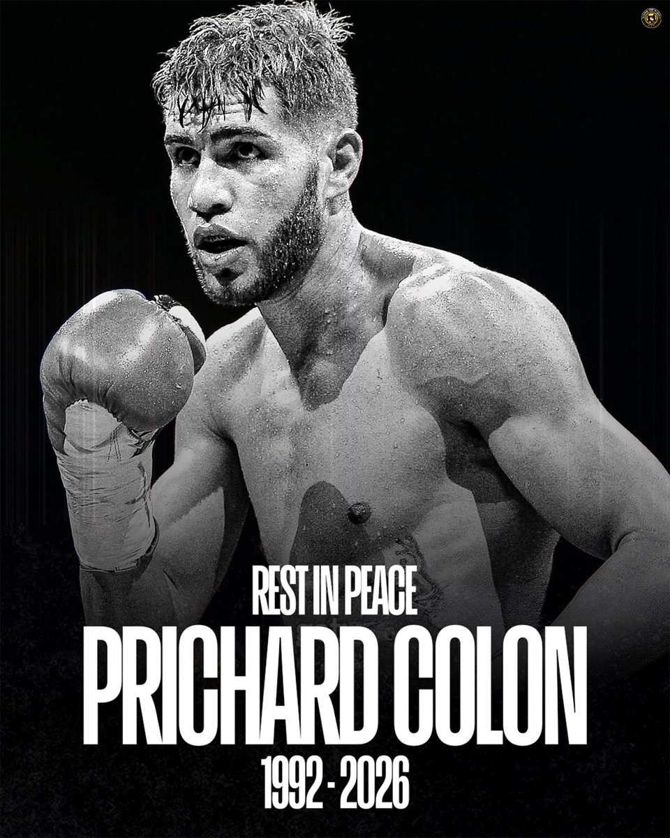 Home_of_Fight's tweet photo. 🕊️ Prichard Colon has tragically passed away today at the age of 33.

Colon was a former professional boxer who suffered a brain haemorrhage in 2015 and was in a coma for seven months after his first professional loss.

Rest In Peace, Prichard.

(via @ringmagazine) https://t.co/tBeodDRh9r