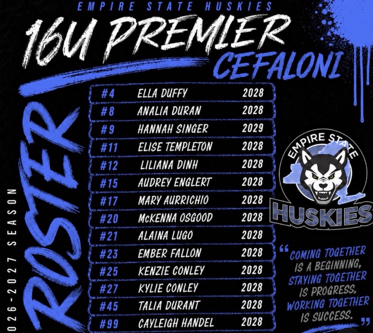 esh16UPremier's tweet photo. 2026 -2027 Season loading…
#GDTBAH @EStateHuskies 🐾🥎#weoverme #rowtheboat https://t.co/TnVtjL7Krq