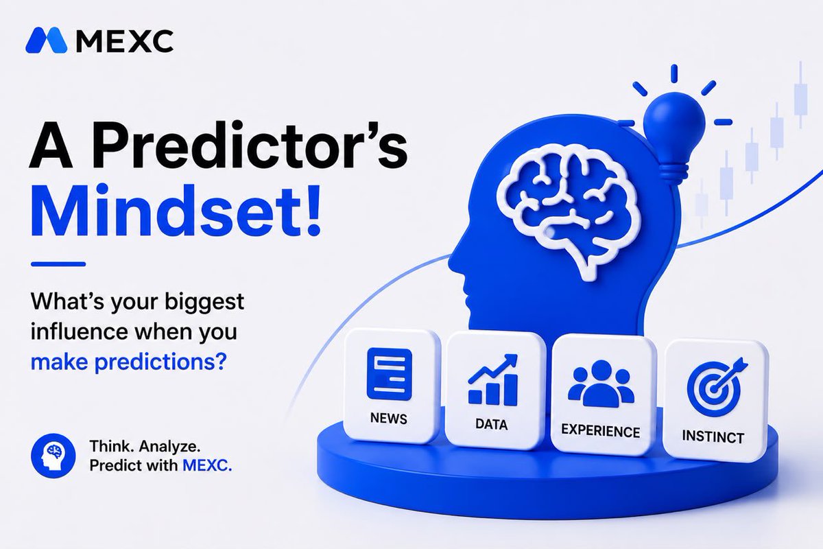 MEXC_AfricaBU's tweet photo. Be honest 👇
When you make a prediction, what’s your biggest influence?

📊 Data
📰 News
📈 Market sentiment
🧠 Personal experience

What’s your answer?

$50 Prediction Market Bonus to be won by 5 people

Follow @MEXC_AfricaBU and @Adebusoye22 
Rt this post &amp; tag 2 people https://t.co/Z77XNTodM8
