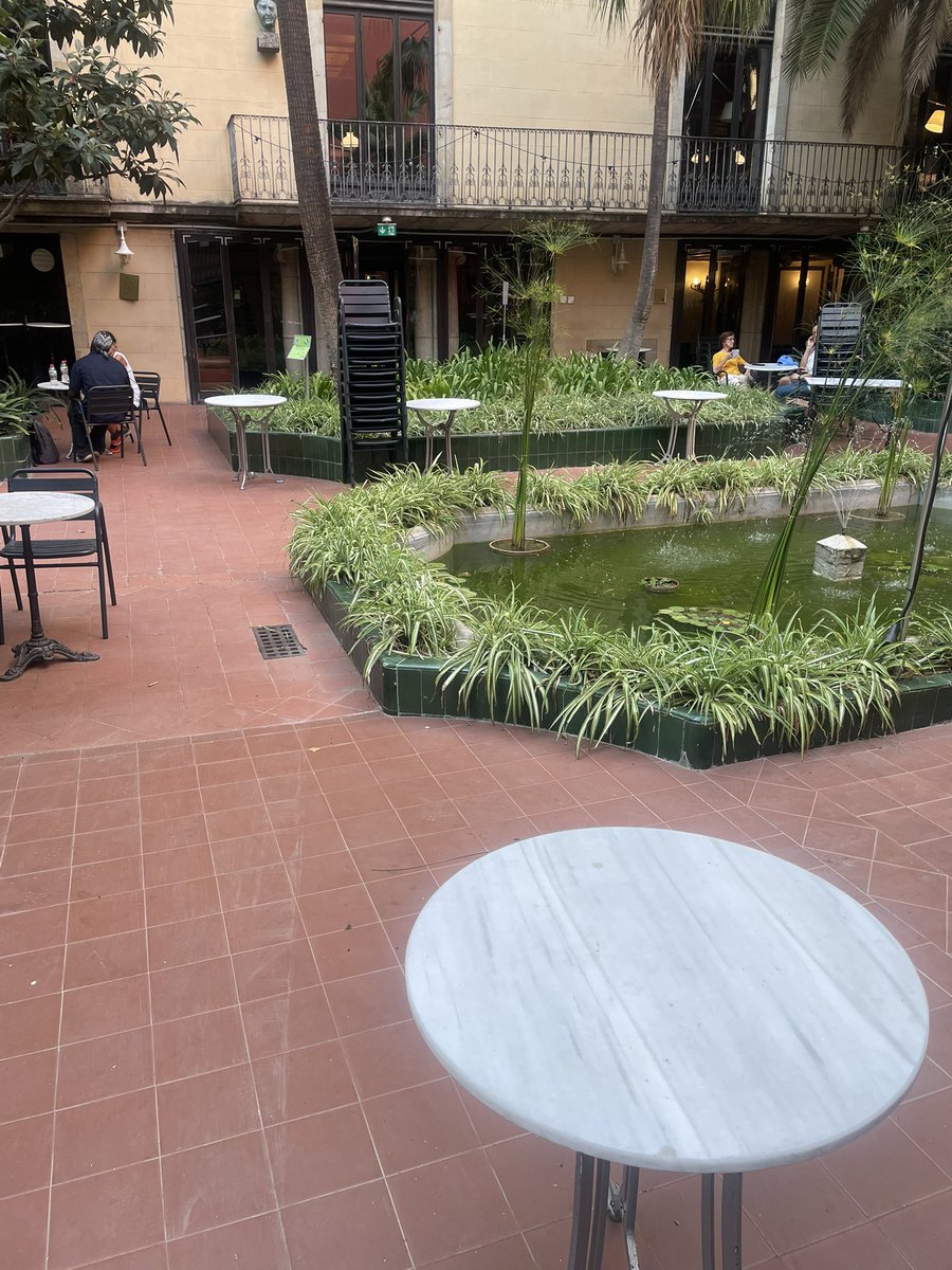 BernatDedeu's tweet photo. Interessant política de l’@AteneuBCN per tal d’acabar amb la presència de socis al Jardí, quan més el necessitem. Robar-nos les cadires… i tancar el bar. #aplaus https://t.co/hcOGdiGRve