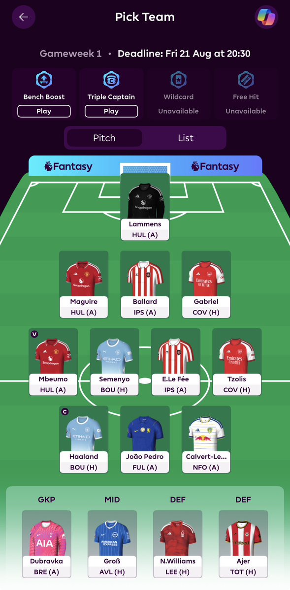 Footyhub8's tweet photo. @FPLMattW https://t.co/E1wGSCh48J