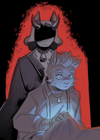 RiataGrace's tweet photo. old magma with @callibrin
we were drawing our shittens >:3

#magma #cotl #cultofthelamb #cotloc #cotlshitten #othersart https://t.co/J2ID5fA9Rw