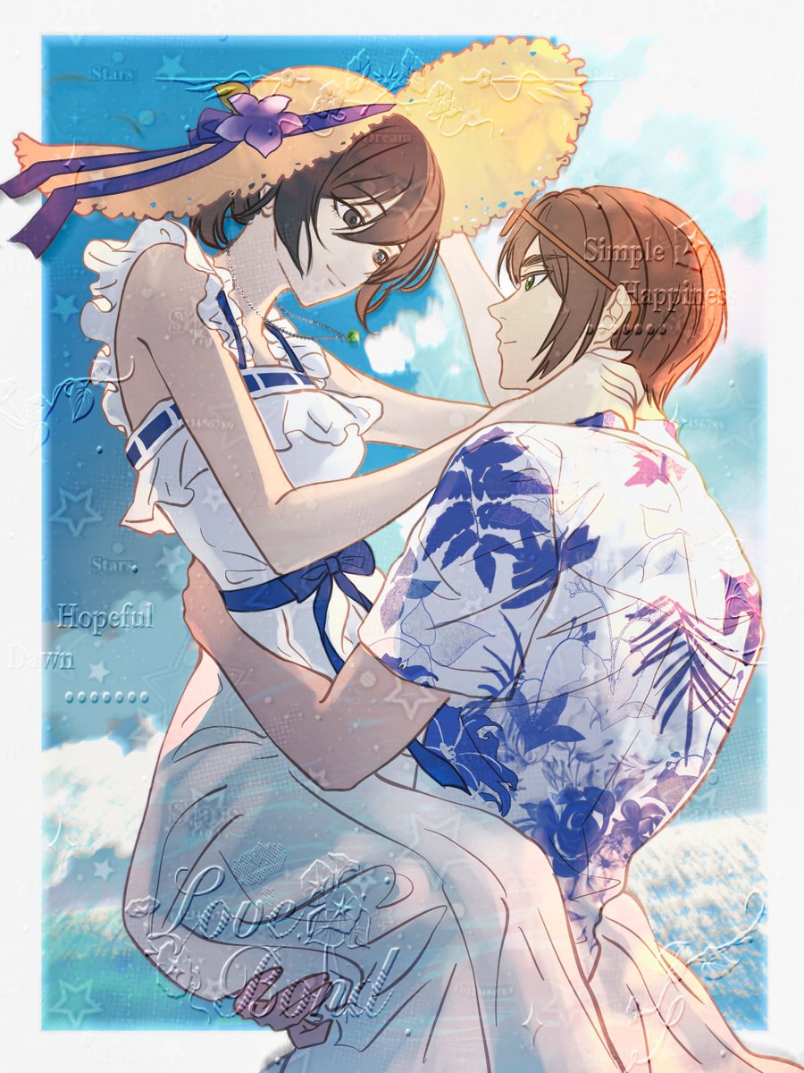 NovMikasa's tweet photo. Thanks to @oblivion0307  for drawing this picture as my birthday gift. It's beautiful🥰
＃エレミカ ＃eremika https://t.co/O1XSxZ06wC
