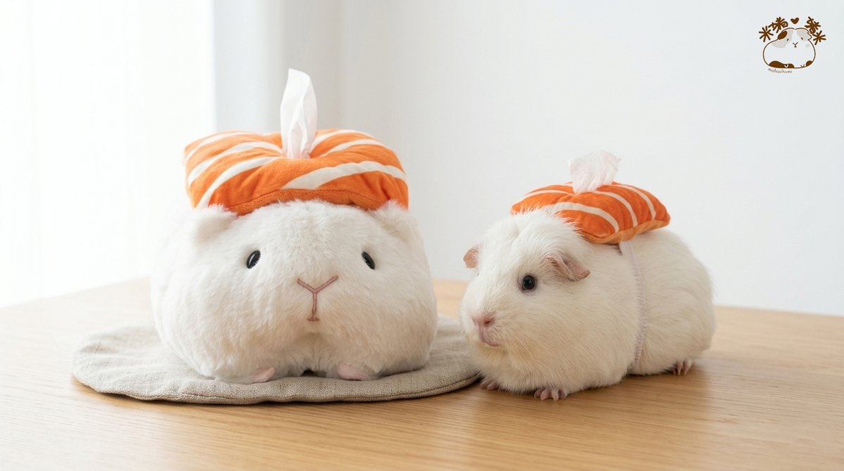 mizhuzhumi's tweet photo. Wait, why does this sushi tissue box look exactly like me?! 🐹🍣📄
「この寿司ティッシュケース、なんで私と全く同じ見た目なの?!笑」🐹🍣📄
#guineapig #guineapiglife #cavy #tissuedispenser #sushi #cute #モルモット #モルモットのいる生活 #天竺鼠 #可愛い #荷兰猪 #豚鼠 #面巾纸收纳盒 https://t.co/bUYcEZBDW0