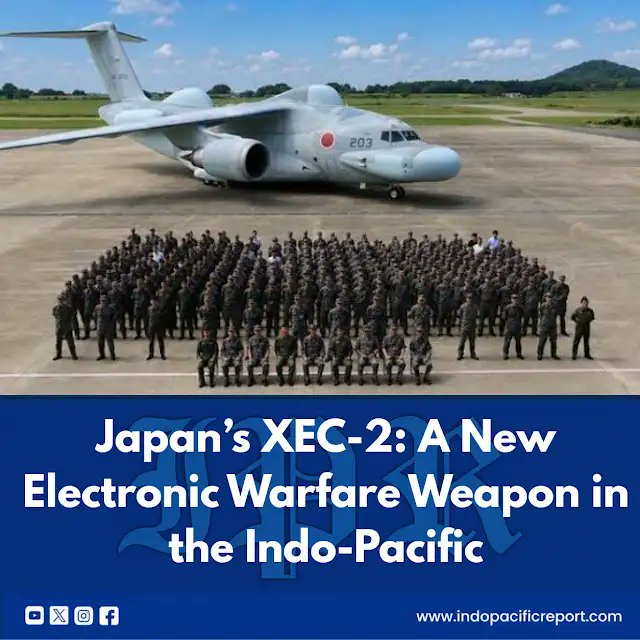 pacific_reports's tweet photo. Japan’s XEC-2 electronic warfare aircraft highlights Tokyo’s push to strengthen electromagnetic-spectrum operations and modernize JASDF capabilities for contested airspace.
#indopacificreport #Japan #XEC2 #ElectronicWarfare https://t.co/xsSGZiVcOf