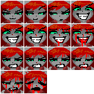 QuietTomato's tweet photo. making doomguy status bar faces with my oc and theyre lowk weird route core https://t.co/vr0mIJH0aD