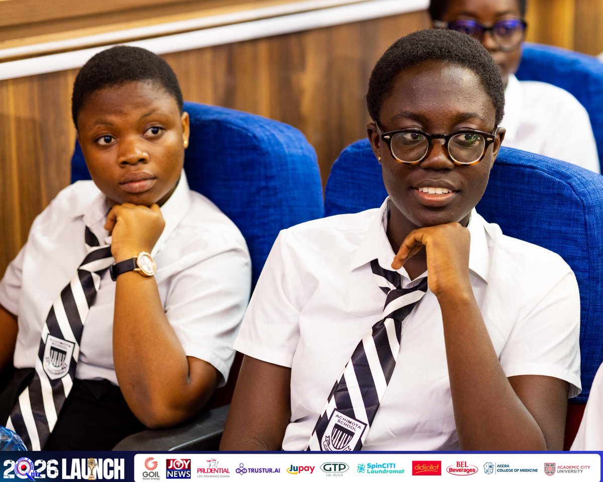 NSMQGhana's tweet photo. The launch is underway and the journey to another thrilling season of Ghana’s biggest science and mathematics competition has just begun.
Watch via our Facebook and Youtube pages and stay tuned as we unveil what the #NSMQPrelims has in store!
#NSMQ2026 #Primetime https://t.co/fANVI0aNb2