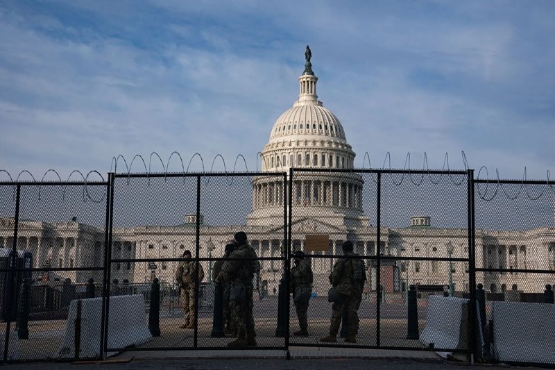mickitiki's tweet photo. I’m old enough to remember when the 2020 election where the democrats put up a fence bigger than our border wall.  Can anyone say “Stolen election”? https://t.co/o2566XoTIy