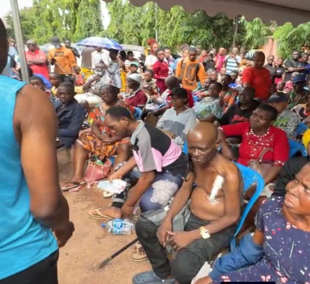 Kene_Nnewi's tweet photo. OVER 500 KIDNEY PATIENTS CRY FOR HELP AT ENUGU GATHERING AS FAMILIES BATTLE FOR SURVIVAL

It was a deeply disturbing and emotional sight on Thursday, August 13, 2026, as more than 500 people living with kidney-related illnesses converged at Parklane in Enugu, answering a call by Okwuluora in the hope of receiving desperately needed assistance.

Men, women, and children filled the venue, many of them carrying the visible signs of prolonged illness and hardship. Some patients are reportedly due for dialysis but cannot afford the treatment, leaving them and their families trapped in a painful battle for survival.

For some, the struggle was written plainly on their bodies—bloated bellies, swollen hands, arms, and legs, and faces marked by uncertainty as they waited for the arrival of an unnamed philanthropist who was expected to offer assistance to those he could reach.

Among those at the gathering was a 13-year-old boy from Akure, Ondo State, whose mother has reportedly sold everything she owns to keep up with his dialysis treatment for the past five years.

After years of sacrifice, the young boy was still at Parklane, waiting and hoping that he would be among those whose lives could be changed by the expected intervention.

The sheer number of patients at the venue has raised fresh and troubling questions about the scale of kidney disease and the burden of dialysis and transplant care in the region.