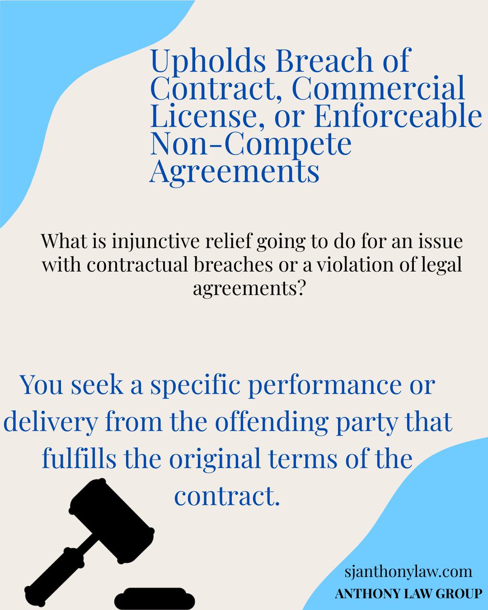 sjanthon's tweet photo. What Is Injunctive Relief? #arizona #az #scottsdale #phoenix #arcadia #mesa #gilbert #cavecreek #oldtownscottsdale #business #smallbusiness #businessowner #stephenjanthony #anthonylawgroup #realestate #realestatelaw https://t.co/E1dwpUKo5L