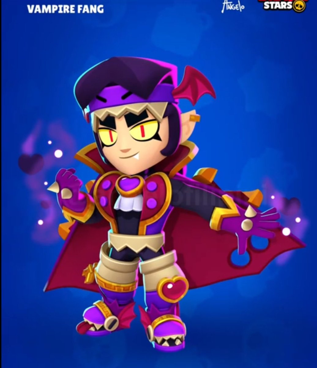 RoxyAsmodeus's tweet photo. Fang vampiro 🍿🦇 #brawlstars #bs #brawlstarsfang #brawlstarscity https://t.co/72snu57FQb