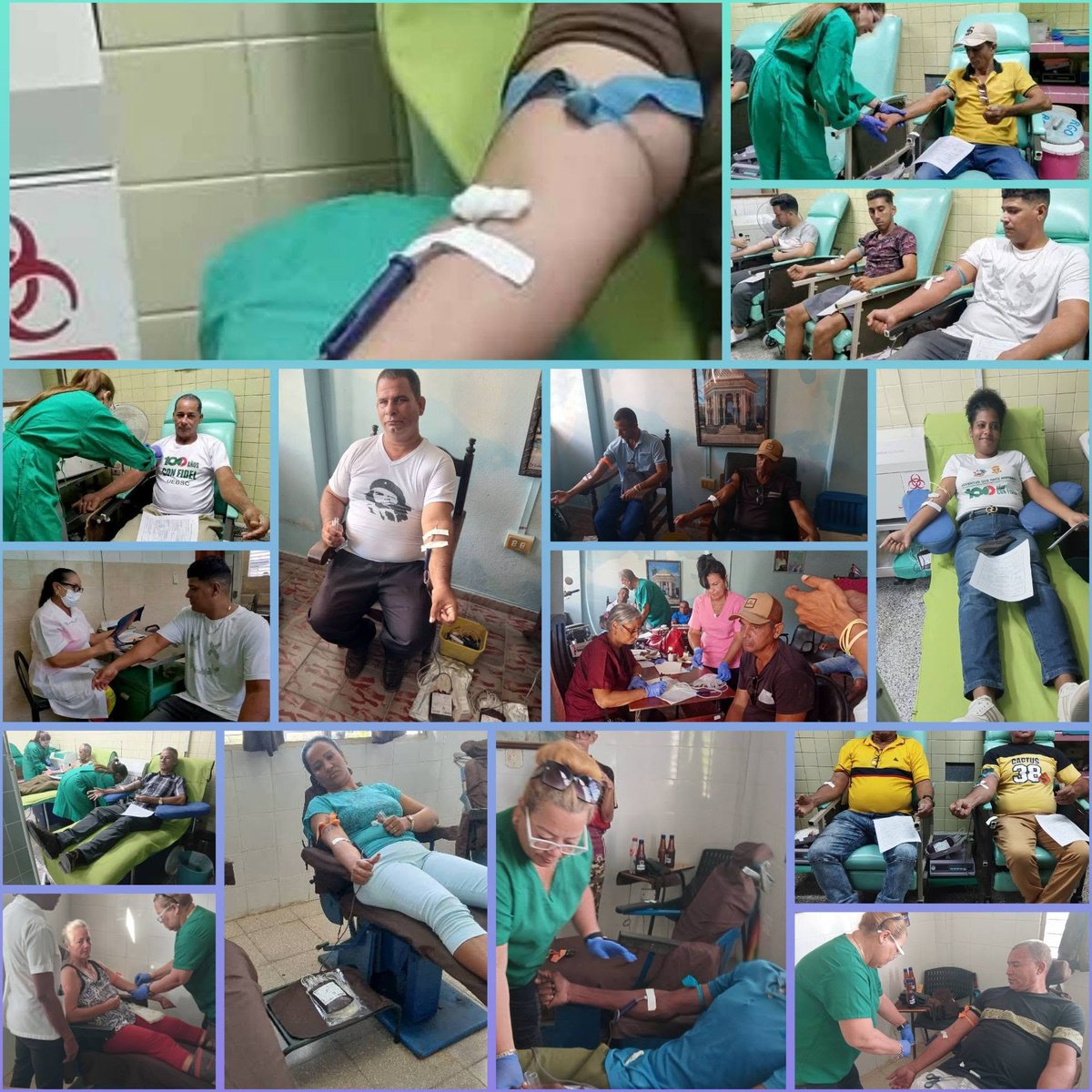 CNCTVGranma's tweet photo. #CTCGranma Jornadas Masivas de Donaciones de Sangre en #ProvinciaGranma en saludo a los #100AñosConFidel. Nuestros Trabajadores han sido Protagonistas, en un gesto tan Noble, tan Altruista, de mucho Amor y Compromiso. 
@BarceloOrt92635 
@YanetsyTerry 
@PartidoPCC 
@GobiernoCuba https://t.co/7LaIGuoMC2