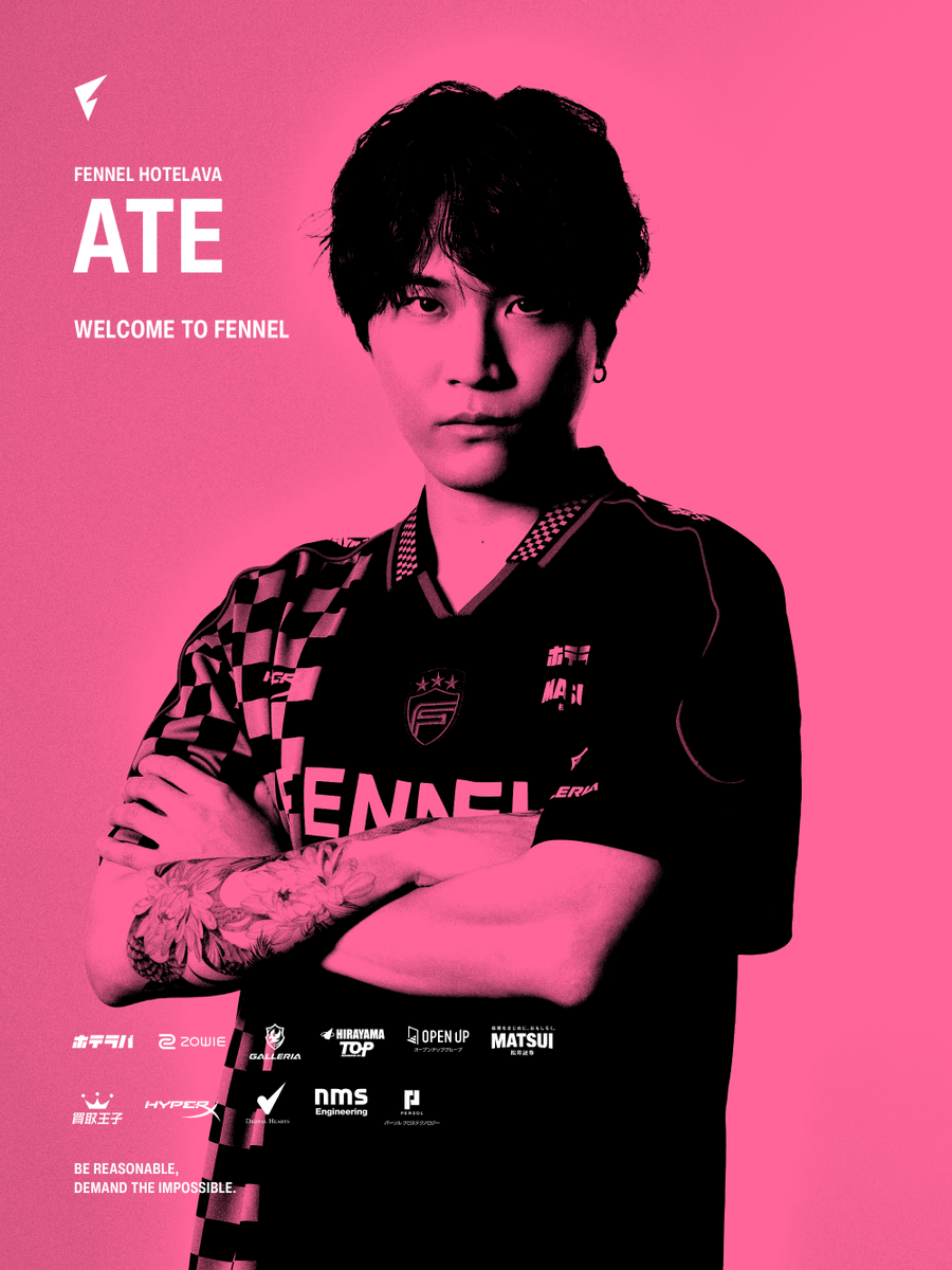 FENNEL_official's tweet photo. VALORANT GC - FENNEL HOTELAVA
Roster Update:

New Coach｜ATE @ate_viii

この度、新たにATEがコーチとして加入いたしました。

コーチとしての実力はもちろん、チームへの情熱や選手と真摯に向き合う姿勢を高く評価し、チームへ迎えることとなりました。
新体制でGame Changers Pacificに臨むFENNEL HOTELAVAへの応援を、引き続きよろしくお願いいたします。

#FLWIN #カラコンホテラバ