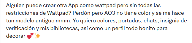 Lady_Orochi's tweet photo. Si por favor, hagan otra plataforma y no me toquen AO3 https://t.co/F8pmtrmmHT