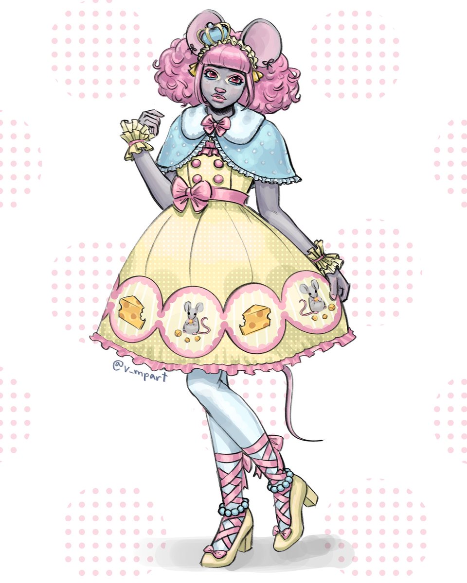v_mpart's tweet photo. sweet lolita mouscedes 🧀🎀

#monsterhigh #fanart https://t.co/5Ger7uMKi6