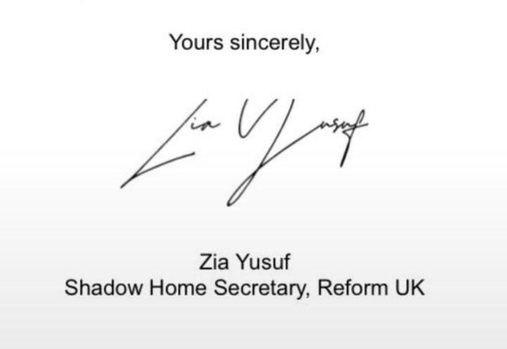 King0243_PJC's tweet photo. Is there a clinical term for a man who repeatedly claims a constitutional office he does not hold?

Zia Yusuf signs letters as “Shadow Home Secretary, Reform UK” despite the fact that Reform is not the Official Opposition and he himself is not even a Member of Parliament. 

The title belongs to the front bench of the actual opposition. What Yusuf is doing is not politics. It is institutional fantasy, a donor and party operative performing power he has neither won nor been granted.

There is something quietly pathetic about watching a grown arse man dress himself in authority that exists only in his own letterhead.