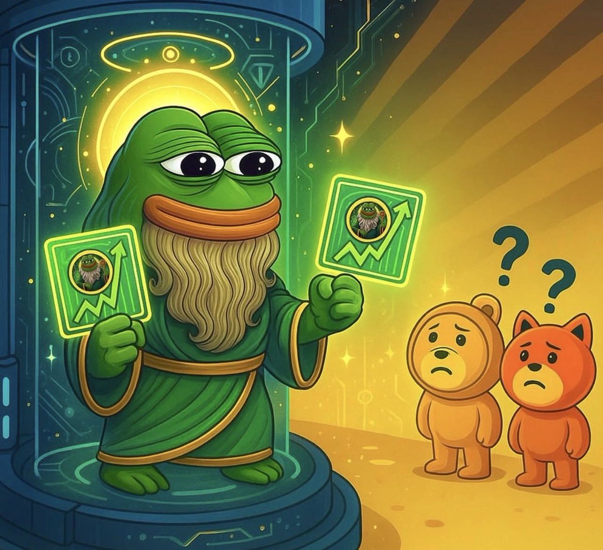 Pepetocoin's tweet photo. A new perspective from another timeline. 🐸✨💚

$PEPETO is not just a memecoin, it is the start of a new era in crypto. ⚡️

🔥 166 % staking rewards for holders

To invest, make sure to use only the official website🔗:  https://t.co/fDvUgkidVj 🐸

🎁 Join the $700K Giveaway before Tier 1 Listing: https://t.co/yBoyqCWawH

#Pepeto #memecoins #cryptopresale #Ethereum