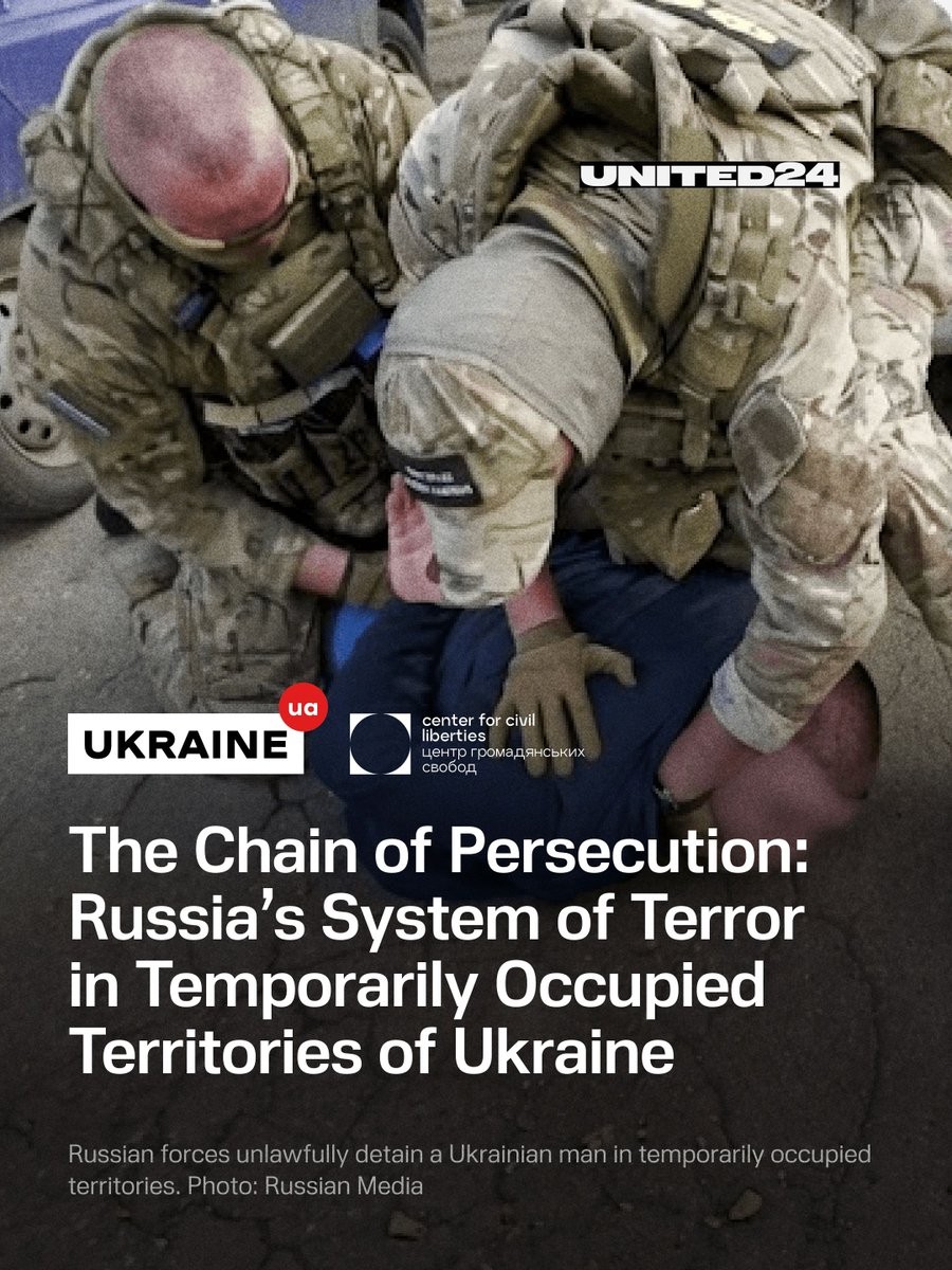 United24media's tweet photo. OCCUPATION IS NOT PEACE.

Over 114,000 Ukrainians remain missing as a direct result of a decade-long, systematic campaign of enforced disappearances, torture, and sham trials carried out by Russia. @ccl_ua, @ukraine_ua

🧵 1/9 ⬇️ https://t.co/3yfmA3jkhy
