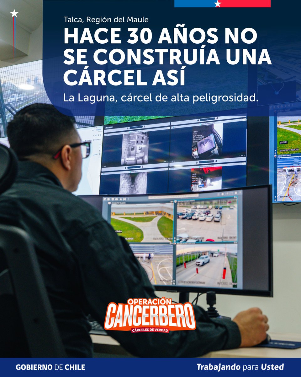mop_chile's tweet photo. A través del sistema de concesiones del MOP, el Centro Penitenciario de alta seguridad La Laguna, hoy recibe a 600 reos de alta peligrosidad. Cuenta con gran tecnología y es una infraestructura que fortalece la capacidad del Epstado, mejorando la calidad de vida de las personas. https://t.co/ZejMSxIY6o