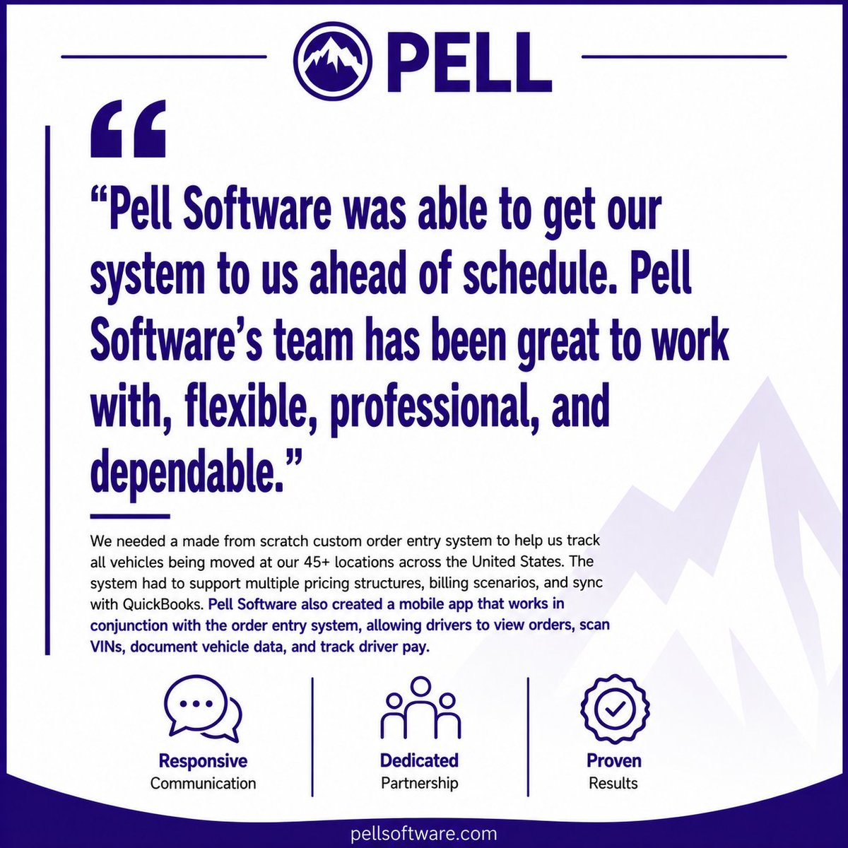 PellSoftware's tweet photo. We deliver custom software solutions tailored to your business’s needs.

Full Review: https://t.co/mDJXKH0r4D

#customsoftware #businessautomation #softwaredevelopment #clientexperience #pellsoftware https://t.co/LpXeETXH78