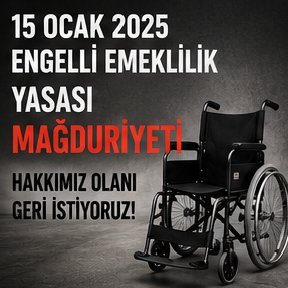ercan001982's tweet photo. @aylinyaman_ Engellilerin vergi indiriminden emeklilik hakkını gündemde tutan Sayın @aylinyaman_ Hanım’a teşekkür ediyoruz. Sesimizi duyuruyor, yaşadığımız mağduriyetin unutulmamasını sağlıyorsunuz. Emeğiniz ve desteğiniz çok kıymetli. 🙏 #EngelliEmeklilik #AdaletGecikmesin https://t.co/Ges3g1duIP
