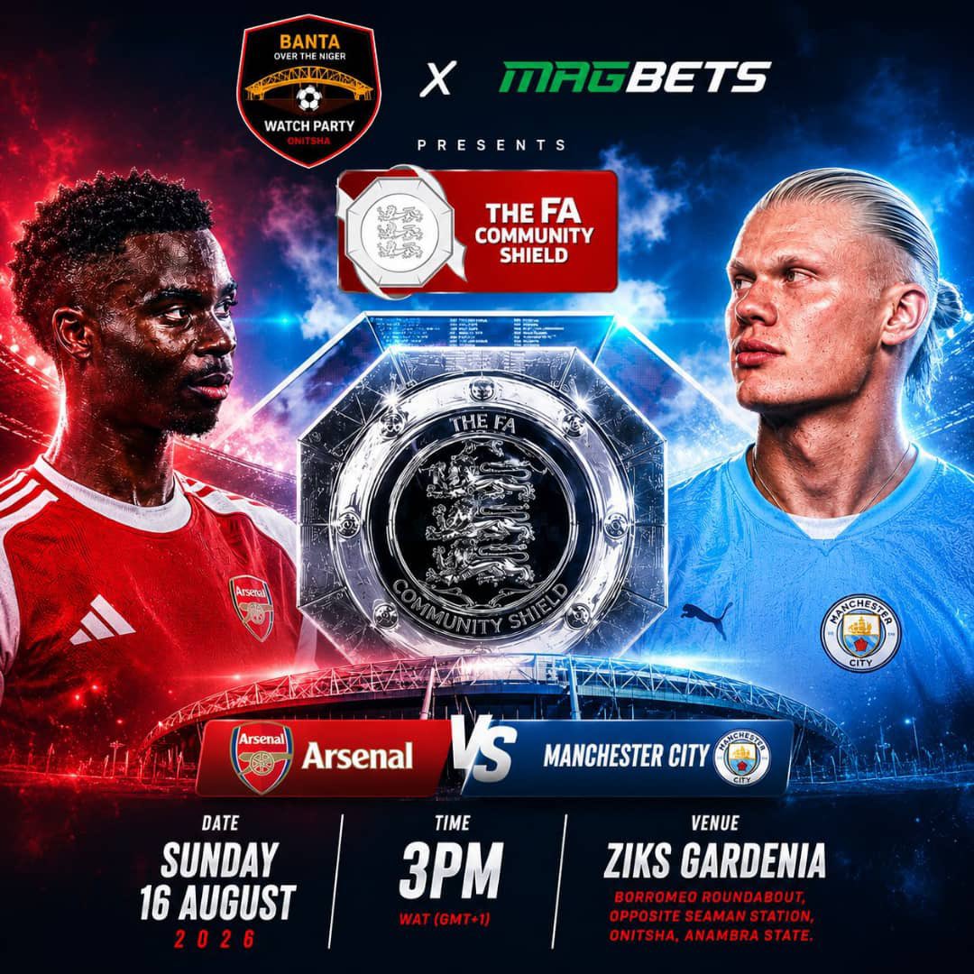 ICYREFRESH_'s tweet photo. Onitsha are you ready???????

The curtain raiser in the heart of onitsha!!!!!!!
Tell ur loved ones, haters and banter mates, it's that time of the year for the community shield😎 
Come let's create good memories watching the game we love 🎉🎉🎉🎉 
Cc: @bantaniger https://t.co/a02JTZkPWx