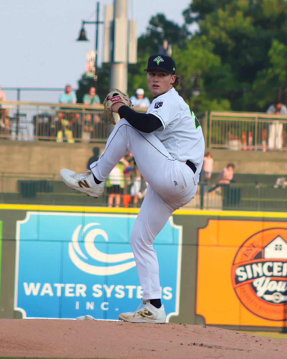 KCRoyalsPD's tweet photo. 22-year-old Michael Lombardi racks up Ks in his first full pro season out of Tulane.
🔹114 strikeouts - leads Carolina League
(9th-most Ks among all 2025 draft picks)
#RaisingRoyals👑
#ThursdayStatday https://t.co/rmOqMtgDaU