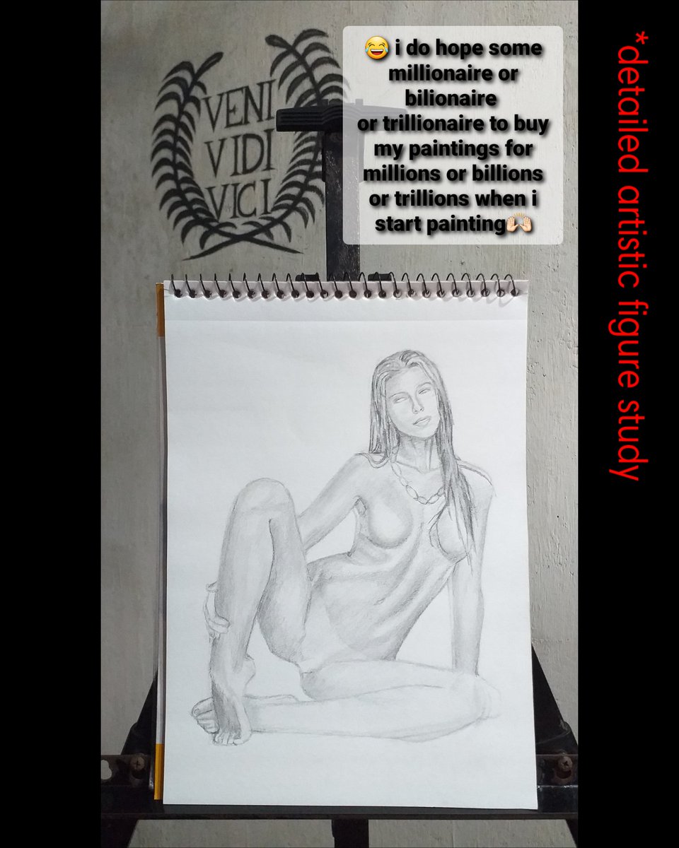 Restrictedwork's tweet photo. This artwork is part of my detailed figure study of 1000 Dynamic-Nu*de-Series exploring the human form 
#figuresketch #artist #young #girl #beauty 

DYNAMIC-NU*DE-SERIES : 44  (😂 i do hope some millionaire or bilionaire or trillionaire to buy my paintings🙌🏻) https://t.co/cKrr8Q9xUE