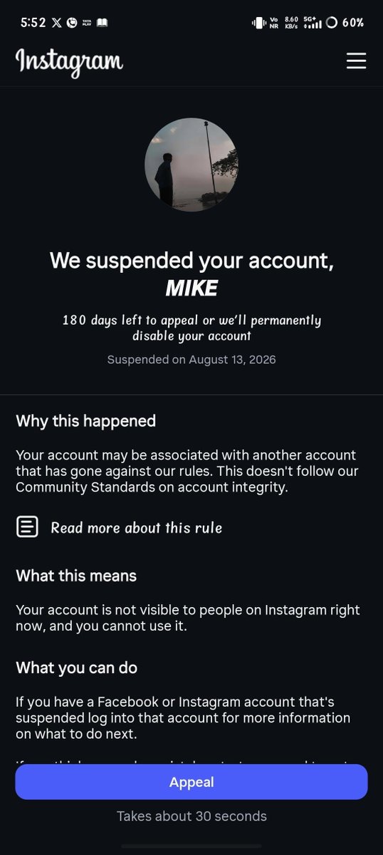 Gaming_Shahalom's tweet photo. Hello @instagram my account @Masidur.18_m has been suspended. I believe this may be a mistake. Please review my account and restore access. I’m ready to provide any required verification. Registered email: masidur188290@gamil.com. Kindly help me recover my account. Thank you. https://t.co/JXGr9mjhHk