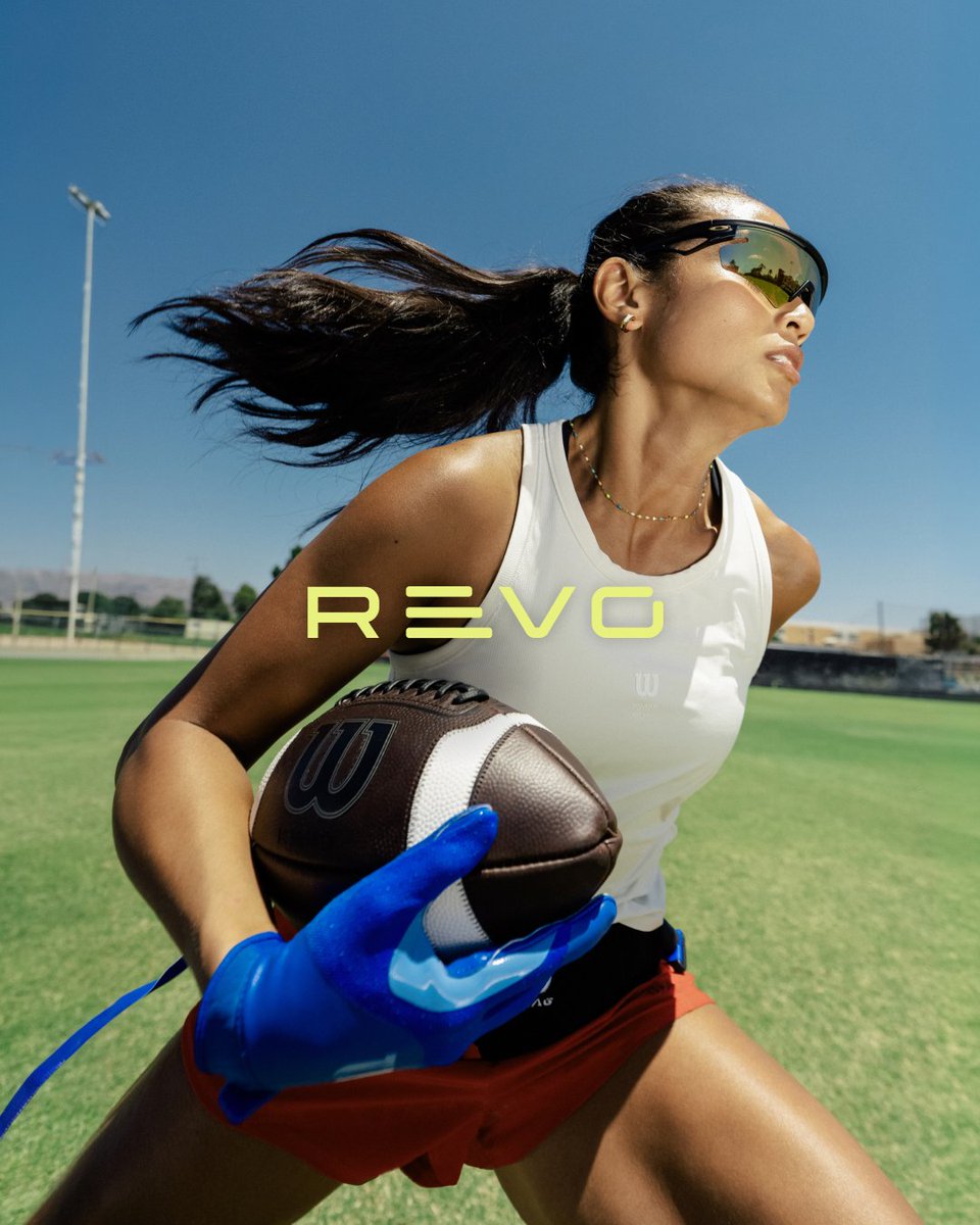 WilsonFootball's tweet photo. Revo has arrived. Engineered for the Speed of Flag.

Tighter spirals. Quicker to Target. Optimized for all. This is Revo.

Check the specs and shop the Revo today, available via the link below.
—
➡️: https://t.co/1vwZBkeuUP
— https://t.co/ARAxdMyum7