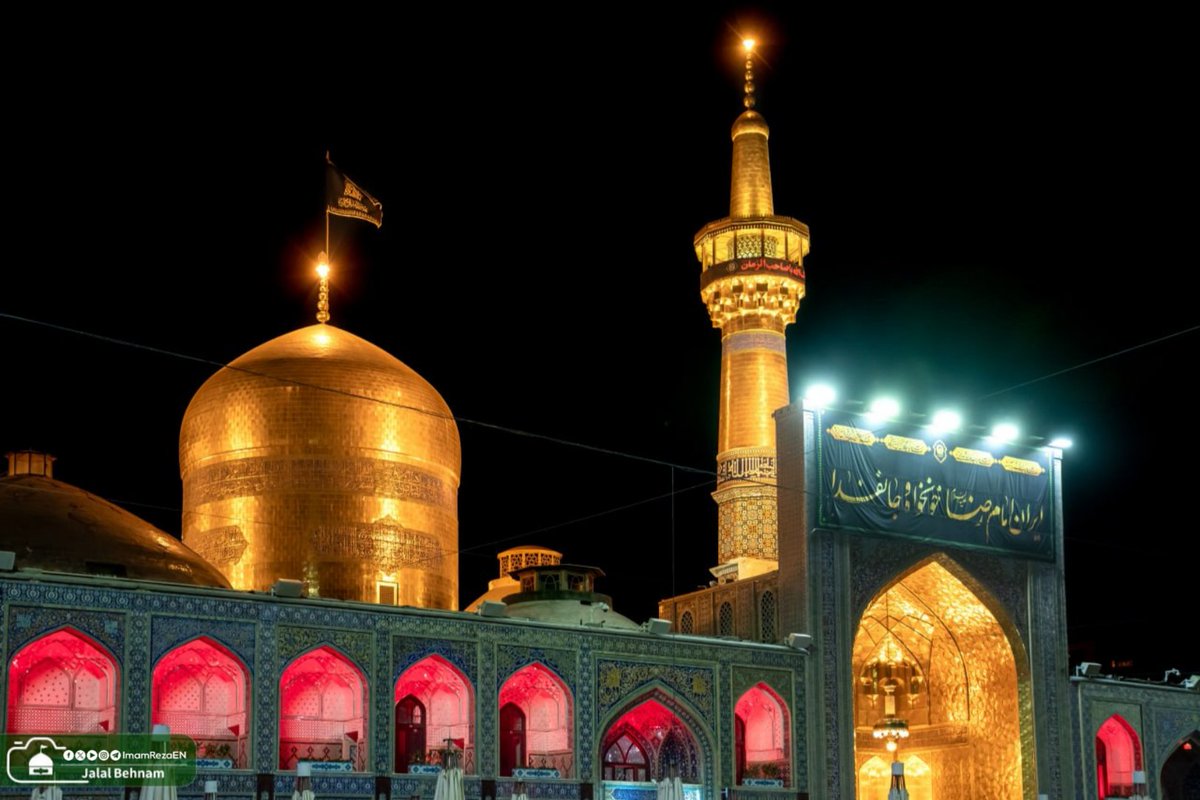 ImamRezaEN's tweet photo. Imam Reza (as) is the only Imam described in narrations as ‘al-Ghiyath,’ meaning succor or relief.

He is the ultimate refuge for helping and aiding the desperate and distressed.

On the eve of his martyrdom anniversary, be among those who stand at his door. https://t.co/zeaV5qAQtq