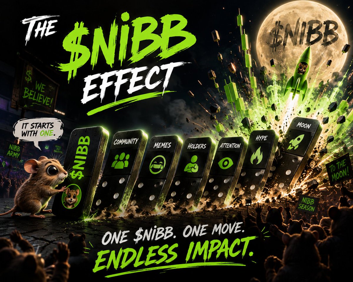 Pioneer_Cryptz's tweet photo. $NIBB is more than just another meme.

It’s a community built around a character that’s impossible to ignore — small, cute, and ready to take over. 🐭🔥

The movement is growing, the community is getting louder, and we’re just getting started.

$NIBB season is coming. 🟢🚀
#NIBB https://t.co/luBhrJpoHN