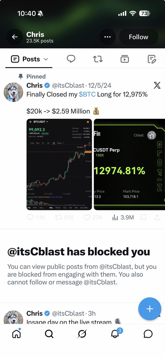 albion1710's tweet photo. @FakeTrading he blocked me lol Dont trust this guy he is a scammer https://t.co/lwPJSmYUPB