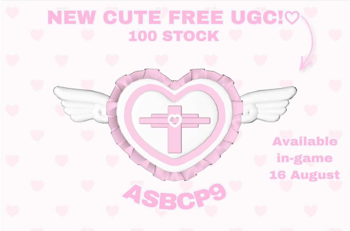 LilyluneUGC's tweet photo. ROBLOX FREE UGC LIMITED! 🩷🪽

Get it for free here: https://t.co/OTl1sSMfVU

#Roblox #FreeUGC #RobloxUGC #RobloxFreeUGC https://t.co/OYV58RuX5O