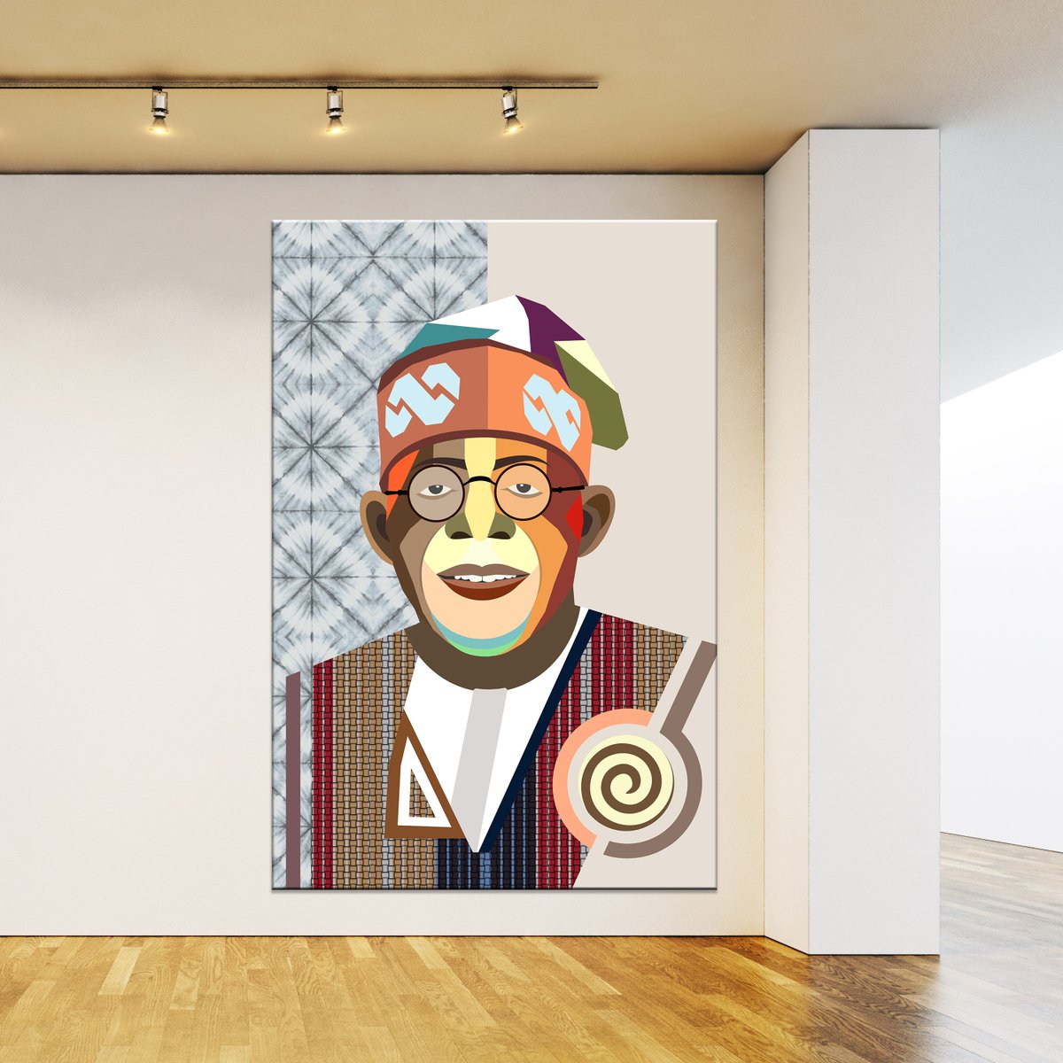 lanrestudio's tweet photo. President Bola Ahmed Tinubu — “CONTINUITY”

Lanre Studio Afropop portrait combining Yoruba heritage, subtle Adire, Aso Oke and my signature spiral motif representing continuity, movement and growth. Non-campaign image
@officialABAT
#Continuity #LanreStudio #NigerianArt #YorubaArt https://t.co/Kw4UkvKkst
