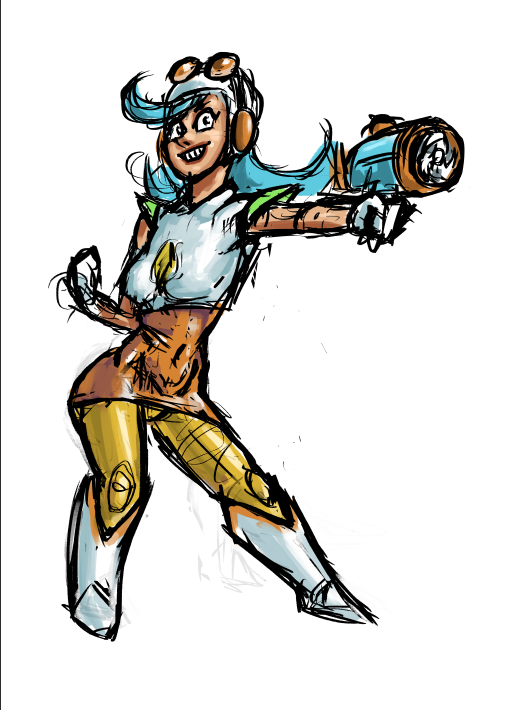 cyzzak's tweet photo. Wendy brawl stars looks fun but im tired af these days so I did a LIL SKETCH https://t.co/zpXon0hOsZ