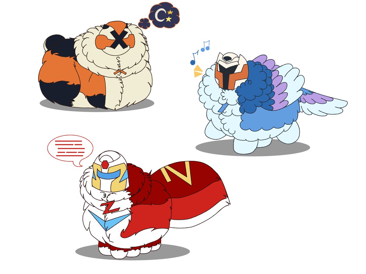 KatzeSofi's tweet photo. Tobot + Plumformers
#Robot #Mecha #KoreanMecha #Plumformers #또봇 #Tobot #FanArt 
Honestly, aren't Plumformers cute? I think it's a really great idea, so I decided to make a version featuring Tobots. https://t.co/IfwIuRCRwp