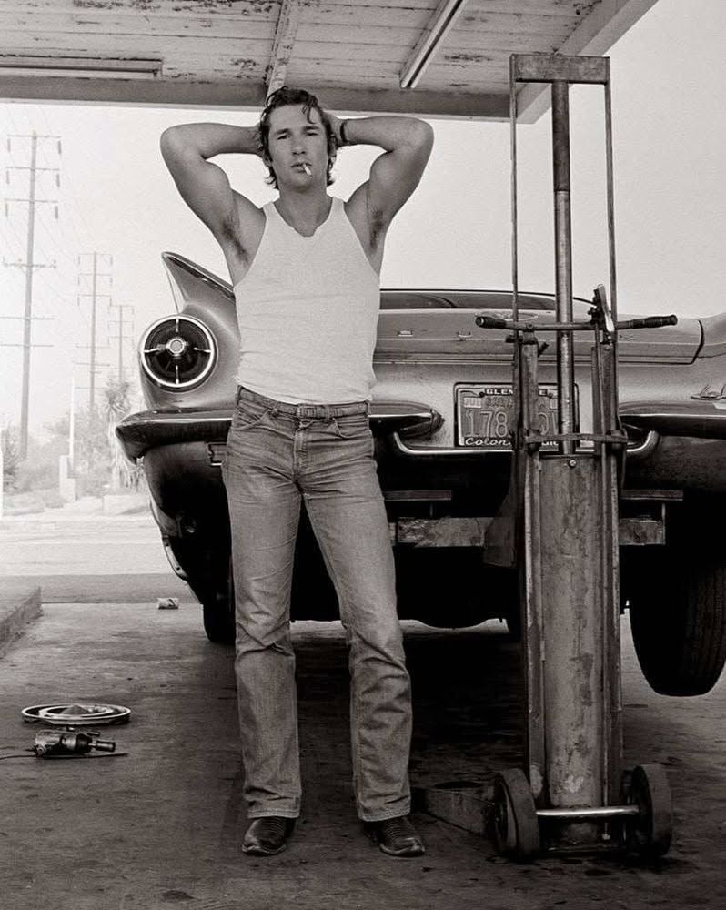 BruceLaBruce's tweet photo. Gay photog/videographer Herb Ritts was BOTD in 1952 &amp; died of complications from AIDS in 2002 at 50. His documentation of the high profile romance between his main male use &amp; reputed lover Tony Ward &amp; someone called Madonna was v. cute. He also shot Liz Taylor post brain surgery https://t.co/IuD8ecUDHi