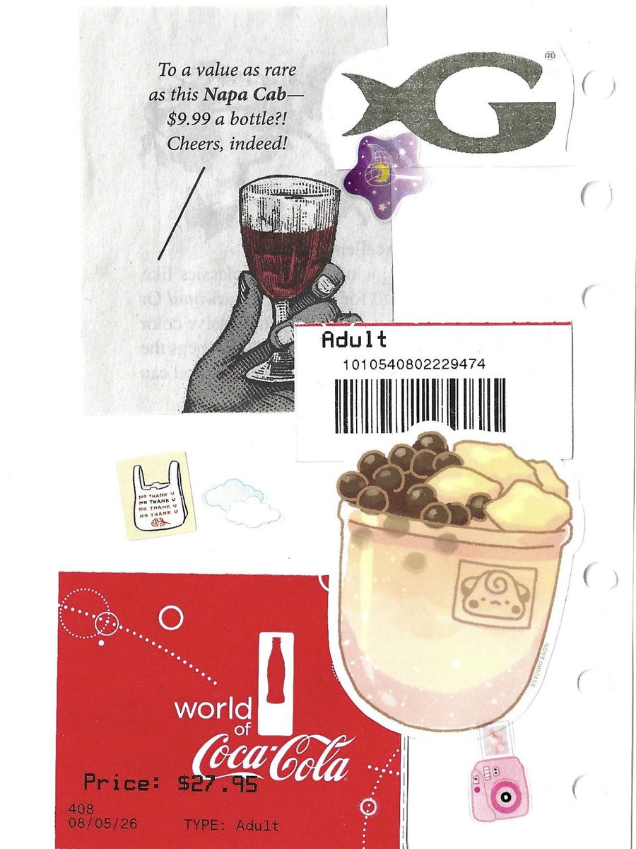 virtualvntr's tweet photo. 4 day trip so good i made it into a junk journal spread https://t.co/1j71Y7arav