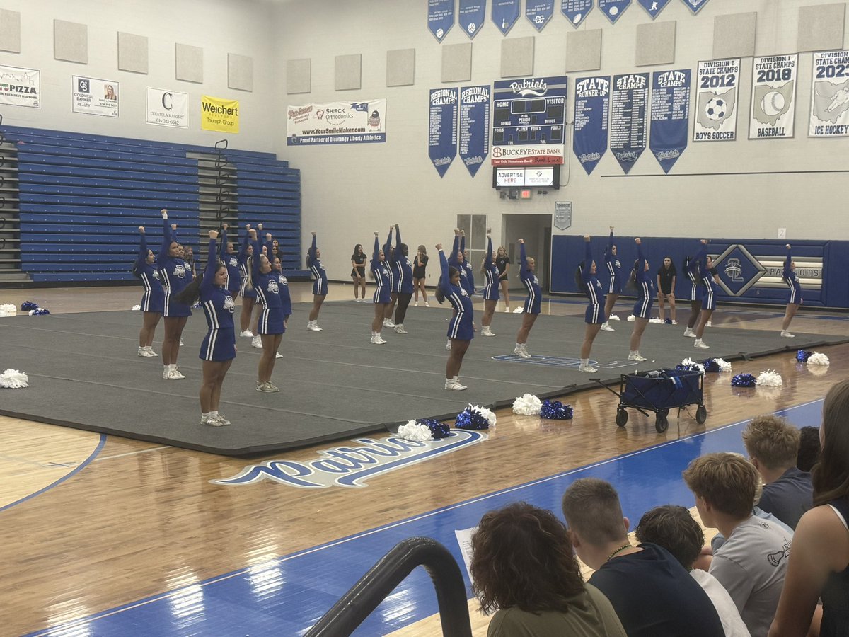 LHSAthleticDept's tweet photo. Thanks to @LibertyHSCheer for helping us round out #FROSHFEST with a mini pep rally!
OLHS & Patriot Athletics are fired up to kick off the 2026-2027 school year next week!
#GoPatriots | #TheLibertyWay https://t.co/0JCgYf9cy4