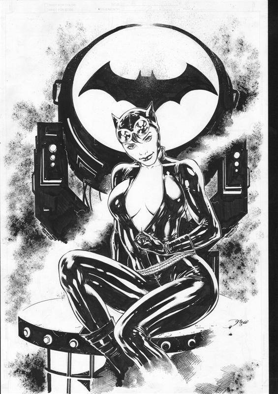 iamluke85's tweet photo. #catwoman artwork by #DiegoBernard https://t.co/5CGvfKLiv2