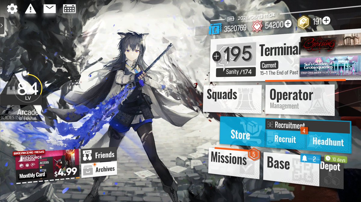 ArcadeKun's tweet photo. Arknights on PC is all i ever wanted WOO!
It looks so much nicer on the big screen
(Also easier to take screenshots now) https://t.co/vJfLhAdBN4