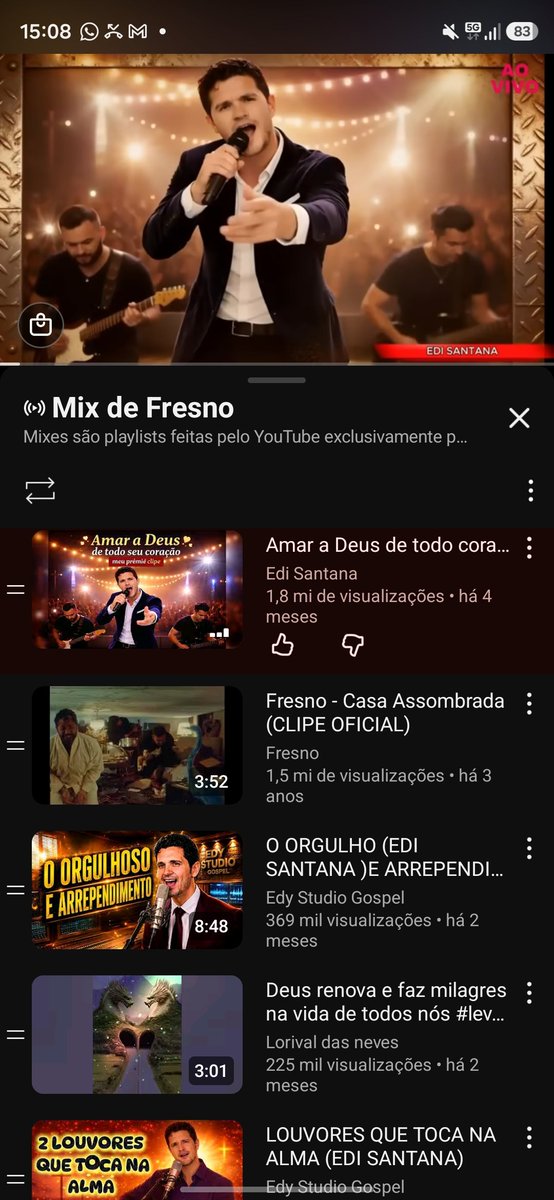 lucasfresno's tweet photo. alô @youtube vocês tão de boa com esses perfis de piseiro IA invadindo os Mix de todos os artistas e arruinando a experiência de todo mundo? https://t.co/szAN9QxTYd