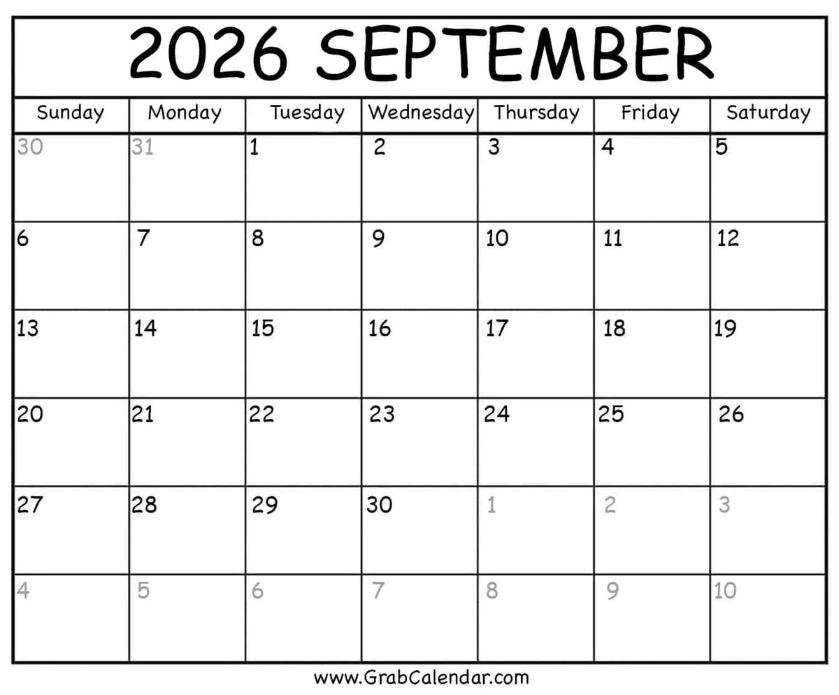 CalendarGrab's tweet photo. 📅 September 2026 Printable Calendars are here!

Free, clean, and easy to print—perfect for back-to-school, work, goals, and everyday planning.

https://t.co/zBS6dAyDO7

#September2026 #PrintableCalendar #Planning https://t.co/JfHnBuUROI