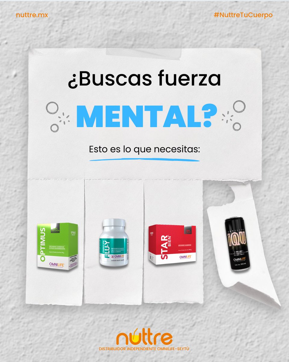 nuttre's tweet photo. ¿Qué tipo de fuerza necesitas? 💪🧠 En #OMNILIFE tenemos justo lo que estás buscando. 😉😉

#NuttreTuCuerpo #SoyOmnilife #Bienestar #Nutrición https://t.co/Nprf6w9VBB