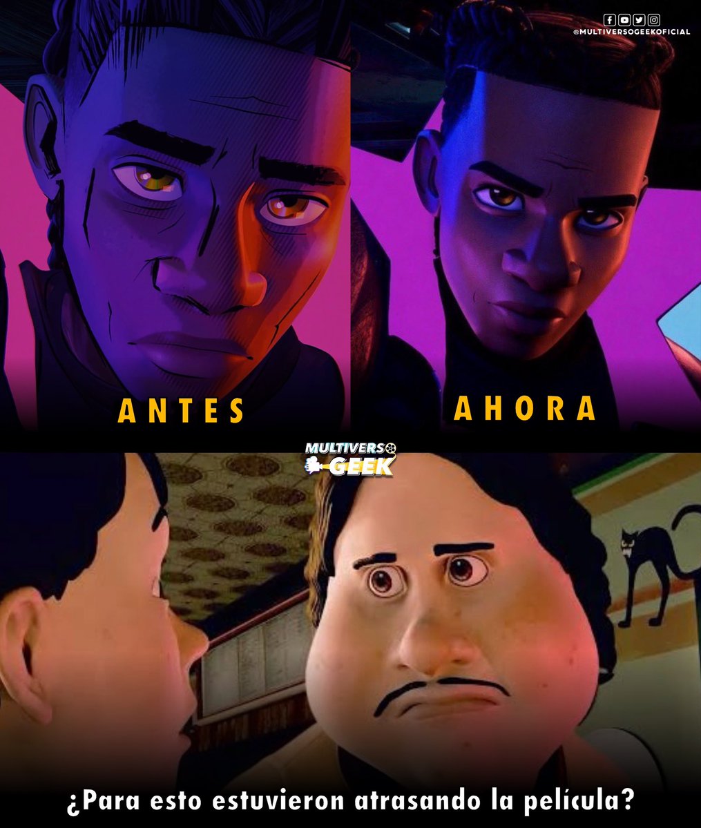 Multiverso_GK's tweet photo. Le cambiaron el estilo de animación a Miles Morales en un nuevo avance de ‘BEYOND THE SPIDER-VERSE’ 🥀🕷️ https://t.co/tOzpodAmSR