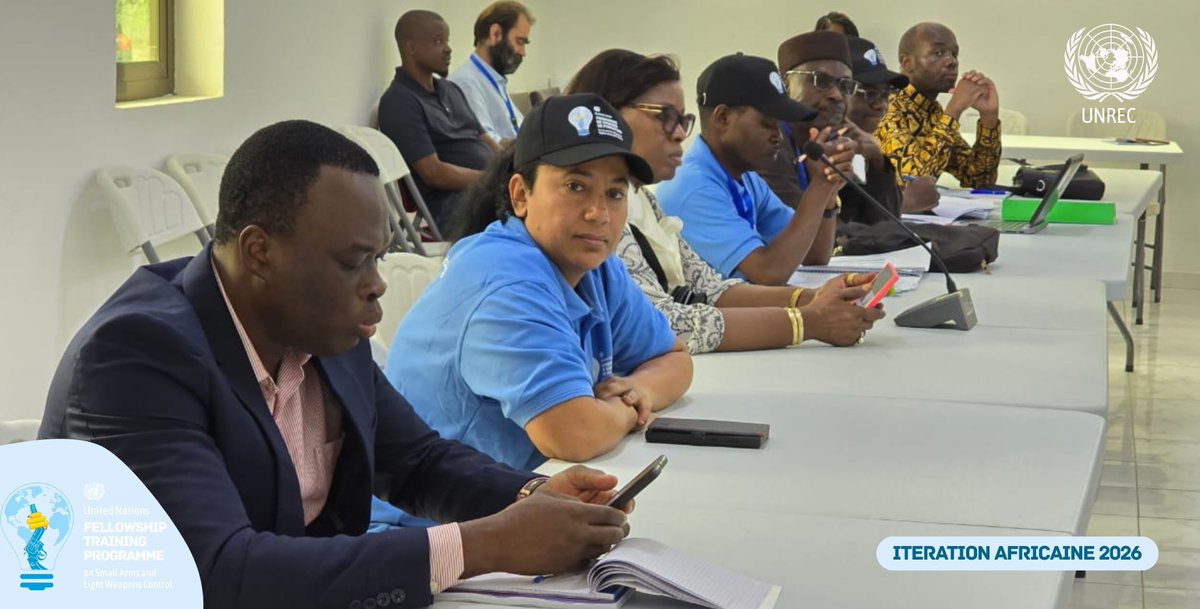odaunrec's tweet photo. 📌Hands-on learning in Lomé🇹🇬! On 11 Aug, the UN SALW fellowship brought together 22 African experts to Togo’s COMNAT to understand the commission’s mandate & mission, successes, and challenges in curbing illicit arms, and take those lessons home.
#SDG16 #SALW #ArmsControl #NonProliferation