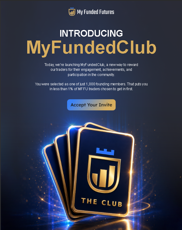 VictorGTrading's tweet photo. Good surprise ! I am one of the first 1,000 members of MyFundedClub 

For anyone interested in trading with @MyFundedFutures , here are two invitations to join MyFundedClub :  

https://t.co/1ANJ9BVIte
https://t.co/1ANJ9BVIte

Who will be the first two to seize this opportunity ? https://t.co/o3jVUy7Z4j